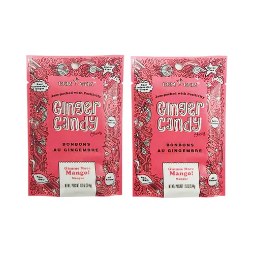Miniatura 3 de Gem Gem Caramelo de jengibre masticable totalmente natural, 1.25 oz (paquete de 2) (jengibre)