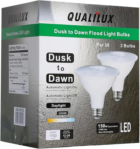 Miniatura 12 de Qualilux Bombillas de luz del atardecer al amanecer, bombillas LED de detección de luz automática para exteriores, luz diurna, MR16 GU10 paquete