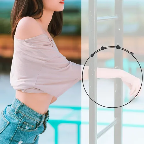 Miniatura 5 de Banda ajustable, herramienta de corte para camisa, banda elástica para ropa, transforma la forma en que estilizas tus camisetas