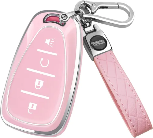 Miniatura 10 de XIYANG TRADE Funda para llavero Chevy con llavero, funda de TPU suave para llave de protección completa para Chevy Equinox Sonic Spark Traverse