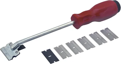 Miniatura 5 de Titan 17016 - Juego de raspadores de carburo de 2 piezas y raspador de hoja de afeitar Lisle 52000, color rojo