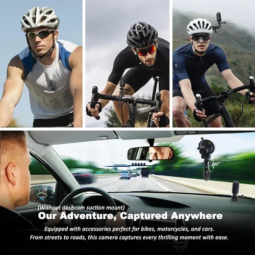 Miniatura 8 de Mini Cámara Corporal 4K 128GB - Cámara Corporal de Acción con Audio y Video - Grabación Impermeable Manos Libres Cámaras Vestibles - Videocámara