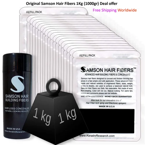 La pérdida de cabello original - Corrector de construcción de fibras capilares, repuesto original adecuado para todo tipo de cabello, fabricado y