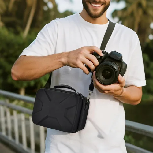 Miniatura 8 de Funda para cámara Canon Eos Rebel T7/R50/R100 Mark II/R50V/R10/R5/R6/R8 Mark IV/SL3 DSLR SLR, bolsa de transporte para cámara sin espejo para lente