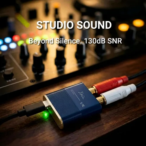 Miniatura 10 de Receptor de audio Bluetooth a RCA SLASH 5 LDAC Hi-Fi Wireless DAC adapter with aptX Adaptive / HD & AAC. 3.5mm Aux In, Headphone Amp for Studio &