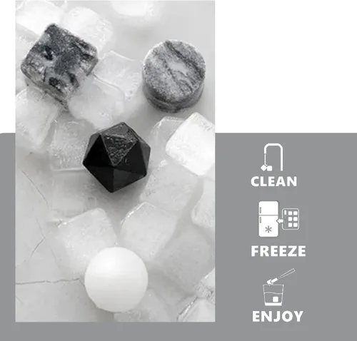 Miniatura 7 de A&A Wonders Juego de 4 piedras de whisky de alta calidad, 100 % natural, cubos de hielo reutilizables para bebidas con bolsa de transporte de 4