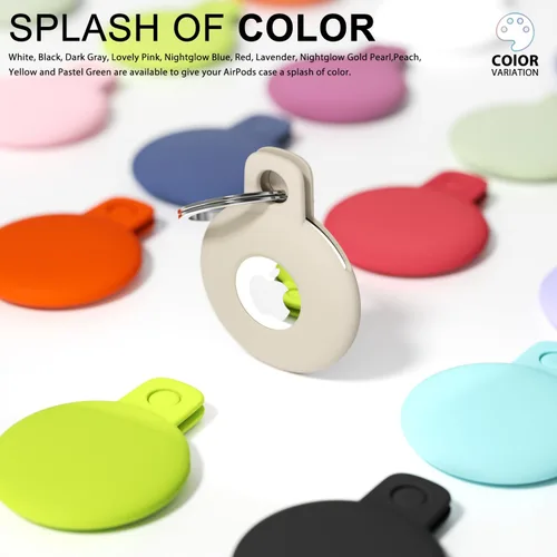 Miniatura 4 de Svanove Llavero para Airtag para Airtag, funda para Airtag de Siliocne, accesorios lindos para Airtag para niños, equipaje, collar de perro y gato