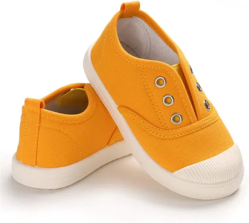Miniatura 4 de E-FAK Toddler Shoes Boys Girls Canvas Sneaker Slip-On Kids Shoes Light Weight Fashion Casual Running Shoes(ToddleLittle KidsBaby)