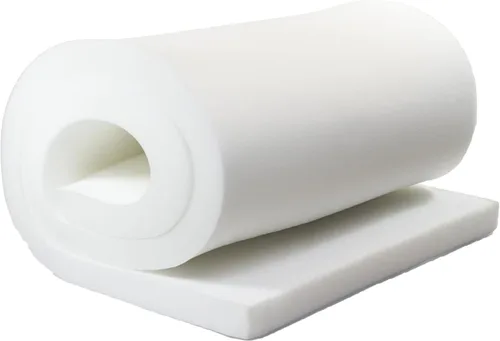 AK TRADING CO. Espuma de tapicería profesional de 2 pulgadas de grosor, 36 pulgadas de ancho x 72 pulgadas de largo, densidad regular, color blanco