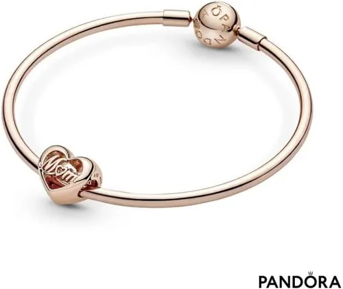 Miniatura 5 de PANDORA Abalorio de corazón de agradecimiento mamá, No es una piedra preciosa