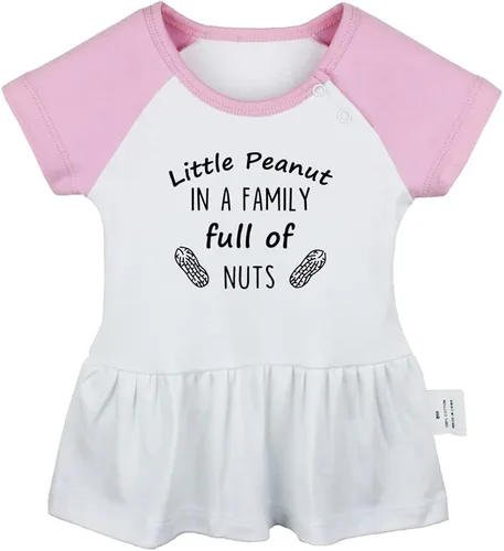 Miniatura 4 de 2PCS, Little Peanut Pregnancy Announcement & I'll Have Your Finest House White Funny Dresses Infant Baby Girls Princess Dress