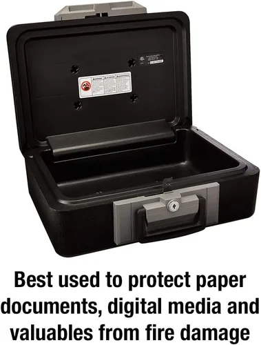 Miniatura 3 de SentrySafe Caja de seguridad ignífuga con cerradura de llave, caja fuerte para el pecho y carpetas Pendaflex de dos tonos de archivos, tamaño carta