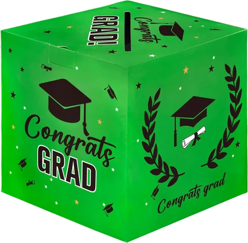 Miniatura 10 de Caja de tarjetas de graduación, decoraciones de fiesta de graduación 2026, cajas de tarjetas para graduación 2026, soporte para caja de graduación