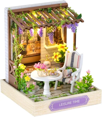 Miniatura 13 de YSWOOD WORLD Kit de casa en miniatura, kit en miniatura, kit de casa de muñecas para adultos y adolescentes, kit de mini casa para cumpleaños