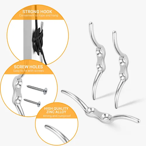 Miniatura 7 de LAIWOO M15 Kit de Sistema de Poleas de Acero Inoxidable - Rueda de Polea de Servicio Pesado, Bloque de Polea con Cuerda de Nylon, Ganchos, Placa