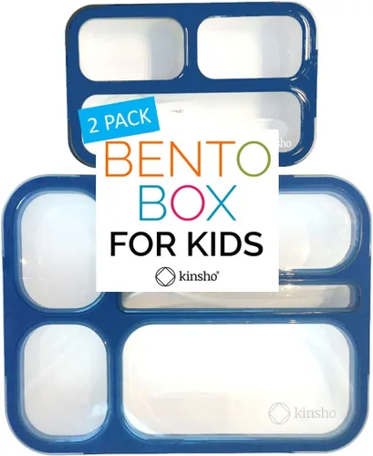Miniatura 5 de Lonchera Bento Box y recipientes para aperitivos para niños y niñas Kits de recipientes de porciones a prueba de fugas sin BPA Juego económico