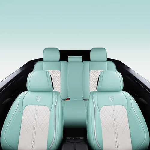 Miniatura 7 de Funda de asiento para 5 asientos, ajuste universal para la mayoría de vehículos, sedán, SUV, camioneta, compatible para bolsas de aire protectores