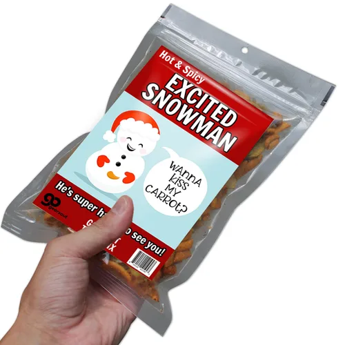 Miniatura 7 de Kiss My Carrot Trail Mix – Regalos traviesos de broma para mujeres – Divertidos regalos de muñeco de nieve para adultos – Regalo de comida picante