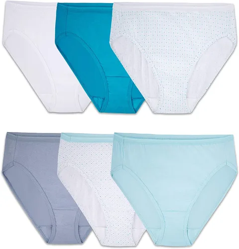 Fruit of the Loom - Calzones Eversoft de algodón para mujer, sin etiquetas y transpirables