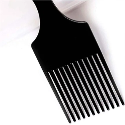 Miniatura 3 de BlingKingdom Plástico 6.3 pulgadas liso ancho pelo Pick peine afro peine peluquería herramienta de peinado para cabello rizado natural (negro)