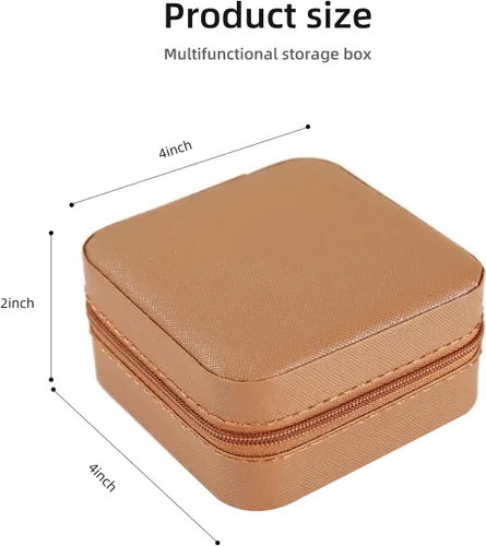 Miniatura 3 de KElofoN Estuche de viaje para joyas Caja de viaje para joyas Organizador de joyas de viaje Pequeño estuche organizador de joyas para niñas y mujeres