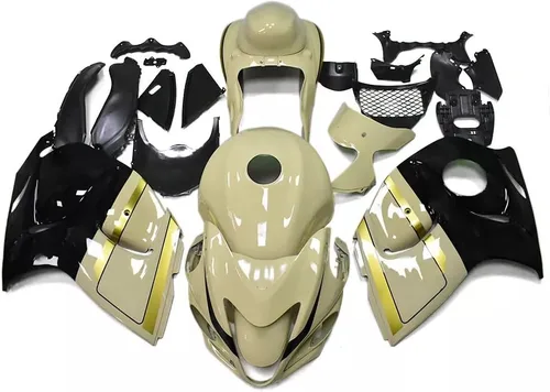Miniatura 32 de Carenado completo blanco negro para Suzuki 2008-2019 GSXR 1300 Hayabusa Gen2 inyección ABS plástico Carrocería juego de carrocería del mercado de 12