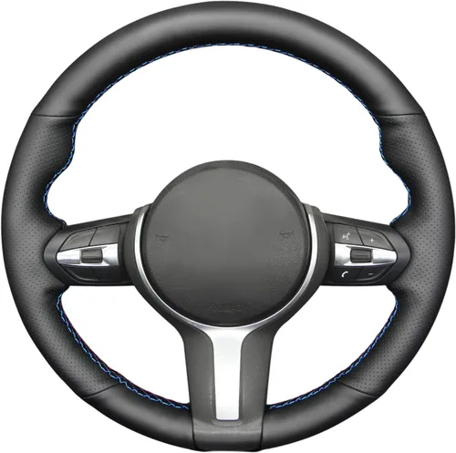 Miniatura 30 de MEWANT - Funda para volante de automóvil cosida a mano de Athsuede para BMW F87 M2 F80 M3 F82 M4 M5 F12 F13 M6 F85 X2 X5 M F86 X6 M F33 F30 M