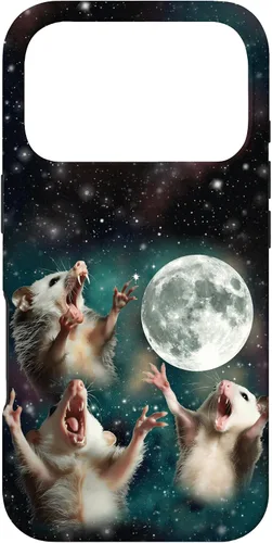 Miniatura 29 de Three Possum Moon 3 Opossum Funny Weird Cursed Meme Case para iPhone 17