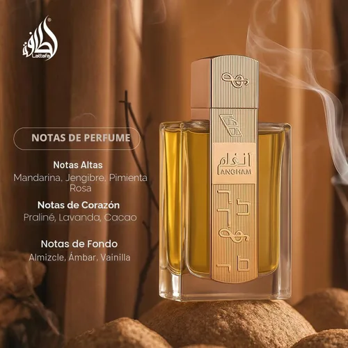 Miniatura 5 de Lattafa Angham - Perfume de cítricos, lavanda, almizcle, ámbar y vainilla - Eau de Parfum de larga duración para unisex, 3.40 onzas / 100 ml