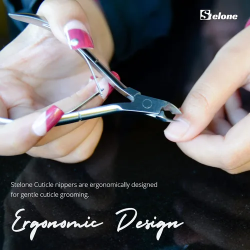 Miniatura 2 de Pinzas afiladas para cutículas, cortadoras de cutículas de acero inoxidable, herramienta de manicura y pedicura para uñas de manos y pies