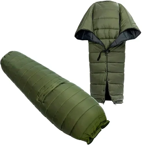 Miniatura 9 de Onewind Colcha Superior para Hamaca con Caja para Pies, Edredón Ligero y Portátil para Dormir, Saco de Dormir para Camping para Mochilero y De Verde