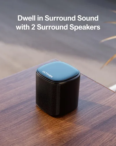 Miniatura 8 de ULTIMEA Barra de sonido de 5.1 canales con subwoofer, sistema de sonido envolvente virtual de cine en casa para TV, barra de sonido con control por