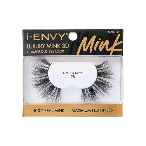 Miniatura 14 de i-ENVY - Pestañas postizas de lujo de la colección de visón, pestañas 100% de visón real, aspecto glamuroso, máxima esponjosidad, ángulo