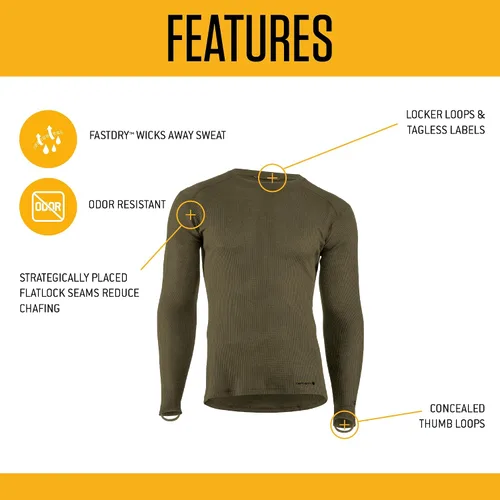 Miniatura 4 de Carhartt Hombres MBL113 Base Force® Capa Interior Clásica de Peso Medio Camiseta de Manga Corta Azul marino