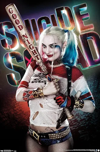 Miniatura 13 de Trends International DC Comics Movie - Escuadrón suicida - Póster de pared de buenas noches, 22.375 x 34 pulgadas, versión enmarcada en negro