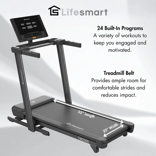 Miniatura 6 de Lifesmart PowerTouch - Cinta de correr plegable para el hogar Motor sin escobillas, 10% de inclinación y -3% de disminución, plegado automático