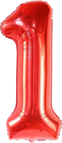 Miniatura 2 de KatchOn, Globo rojo para primer cumpleaños, grande, 40 pulgadas, telón de fondo de carnaval para decoraciones de carnaval, grande de 72 x 44