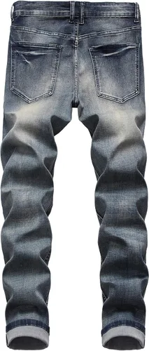 Miniatura 2 de MICKASON jeans rasgados y entallados para hombre