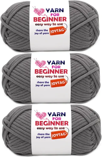 Miniatura 71 de Paquete de 3 hilos de ganchillo de mezcla de algodón y nailon - azul, gris, verde - 3x50g - puntadas fáciles de ver - kit de ganchillo y tejido