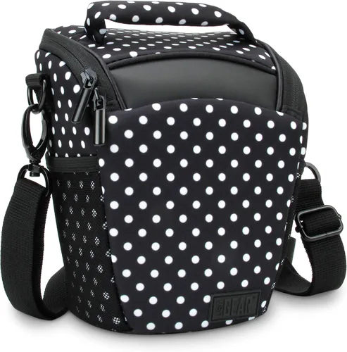 Miniatura 13 de USA GEAR Bolsa compacta para guardar cámara con cobertor para lluvia y correa para hombro