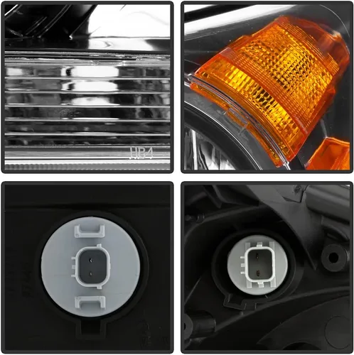 Miniatura 5 de ACANII - Para faros delanteros Honda Odyssey 2008 2009 2010 [estilo de fábrica] Faros de repuesto para el lado del conductor y del pasajero