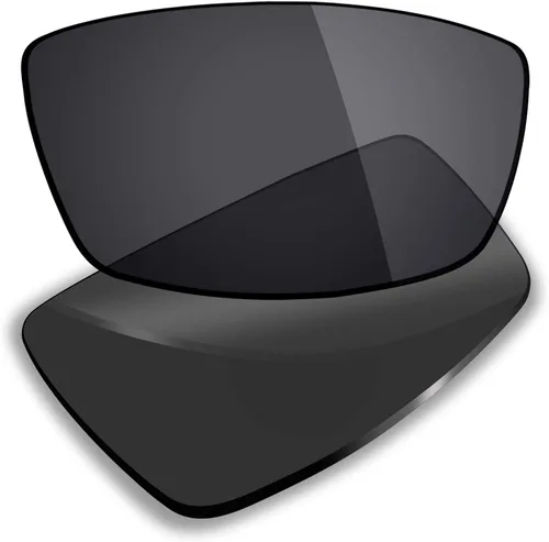 Miniatura 2 de Mryok 4 pares de lentes polarizadas de repuesto para gafas de sol Oakley Canteen 2006, color negro sigiloso, rojo fuego, azul hielotitanio plateado