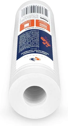 Miniatura 7 de Aquaboon cartucho de filtro de agua de sedimento ranurado, 10 pulgadas x 2.5 pulgadas, para cualquier unidad RO