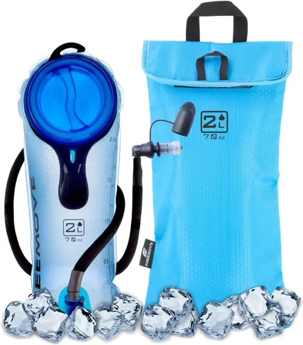 Paquete de hidratación con bolsa de agua de 2L o 3L y bolsa enfriadora > Mantiene la bebida fresca y protege las vejigas > Depósito Camelback para
