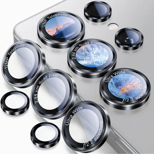 Miniatura 7 de Uyiton para iPhone 17 Pro Max/17 Pro/16 Pro Max/16 Pro/15 Pro Max/15 Pro/14 Pro Max/14 Pro Protector de lente de cámara - Cubierta de cámara