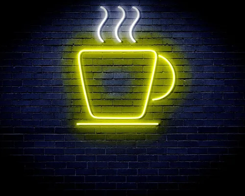 Miniatura 11 de ADVPRO Taza de café Tienda Flex Silicona LED Letrero de neón azul y rojo st16s33-fnu0041-br