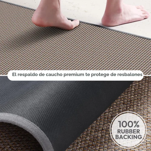 Miniatura 4 de Tapetes de cocina para piso, alfombras de cocina, antideslizantes, lavables, absorbentes, alfombra de camino de cocina para delante del fregadero