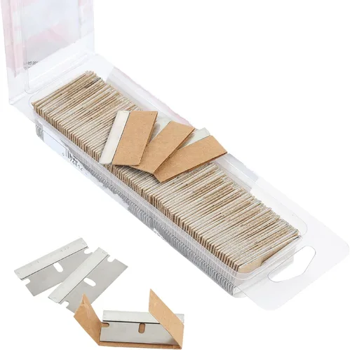 OEMTOOLS 25181 Cuchillas de afeitar, paquete de 100 recambios de cuchillas de cuchillos, cuchillas de acero de alto carbono para quitar pintura y