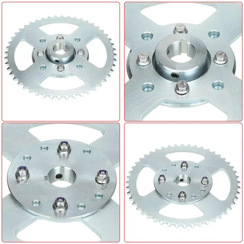 Miniatura 9 de GREHUA Piñón de Cadena Go Kart 40/41/420 de 48 Dientes y Buje con Orificio de 1" y Chavete de 1/4 Compatible con Depredador 212cc 196cc 6.5HP GX160