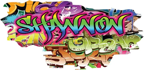 Miniatura 21 de Pegatina de pared personalizada de grafiti 3D con nombre Vinilo de decoración artística personalizada Desmontable Se arranca y se pega Arte